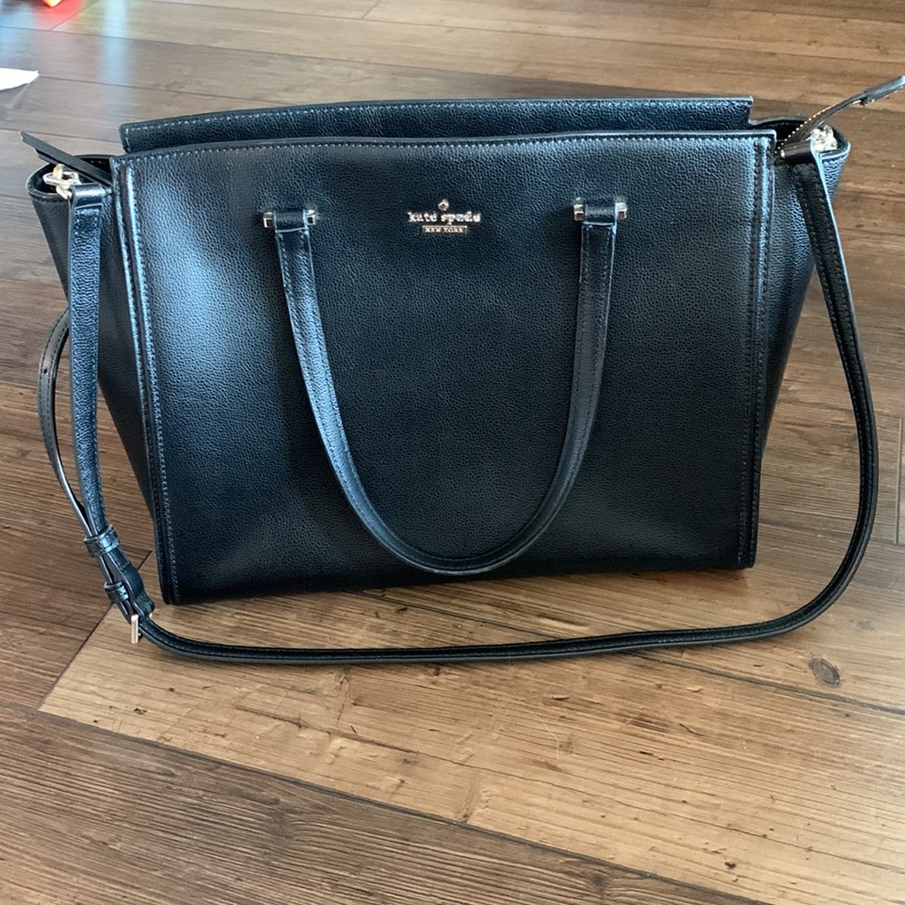 Black Kate Spade Leather Shoulder Bag